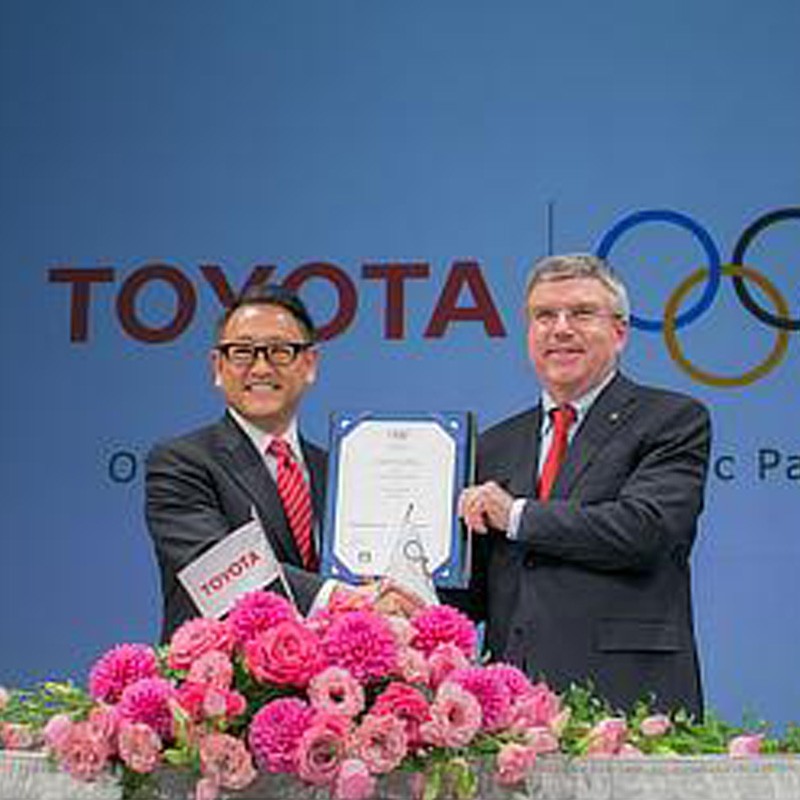 President Akio Toyoda and IOC President